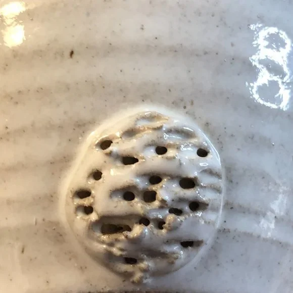 Vtg SIGNED John Pettus Art Pottery Stoneware Bunny Rabbit COIN BANK Folk Art - Picture 7 of 9